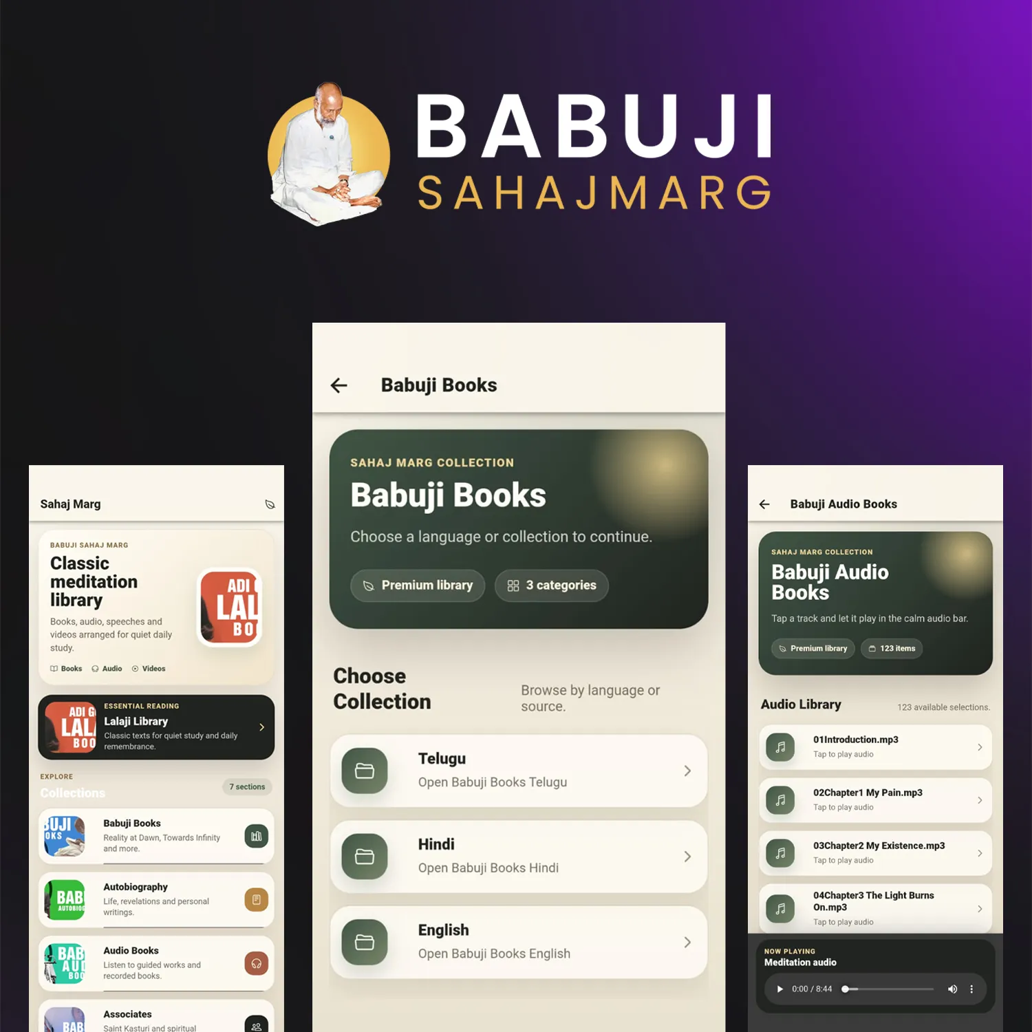 Babuji Sahaj Marg: a digital library for a global community